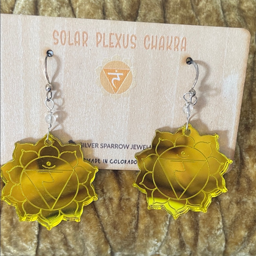 Yellow Chakra Earrings